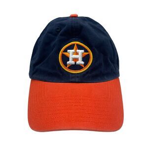 Houston Astros 47 Brand Strap Back Hat Cap Blue Orange